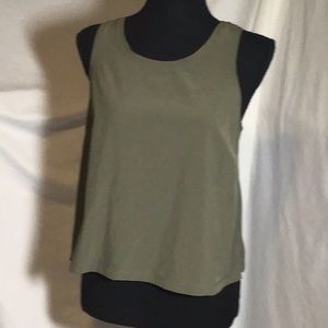 Old Navy active stretch lightweight tank olive green extra small